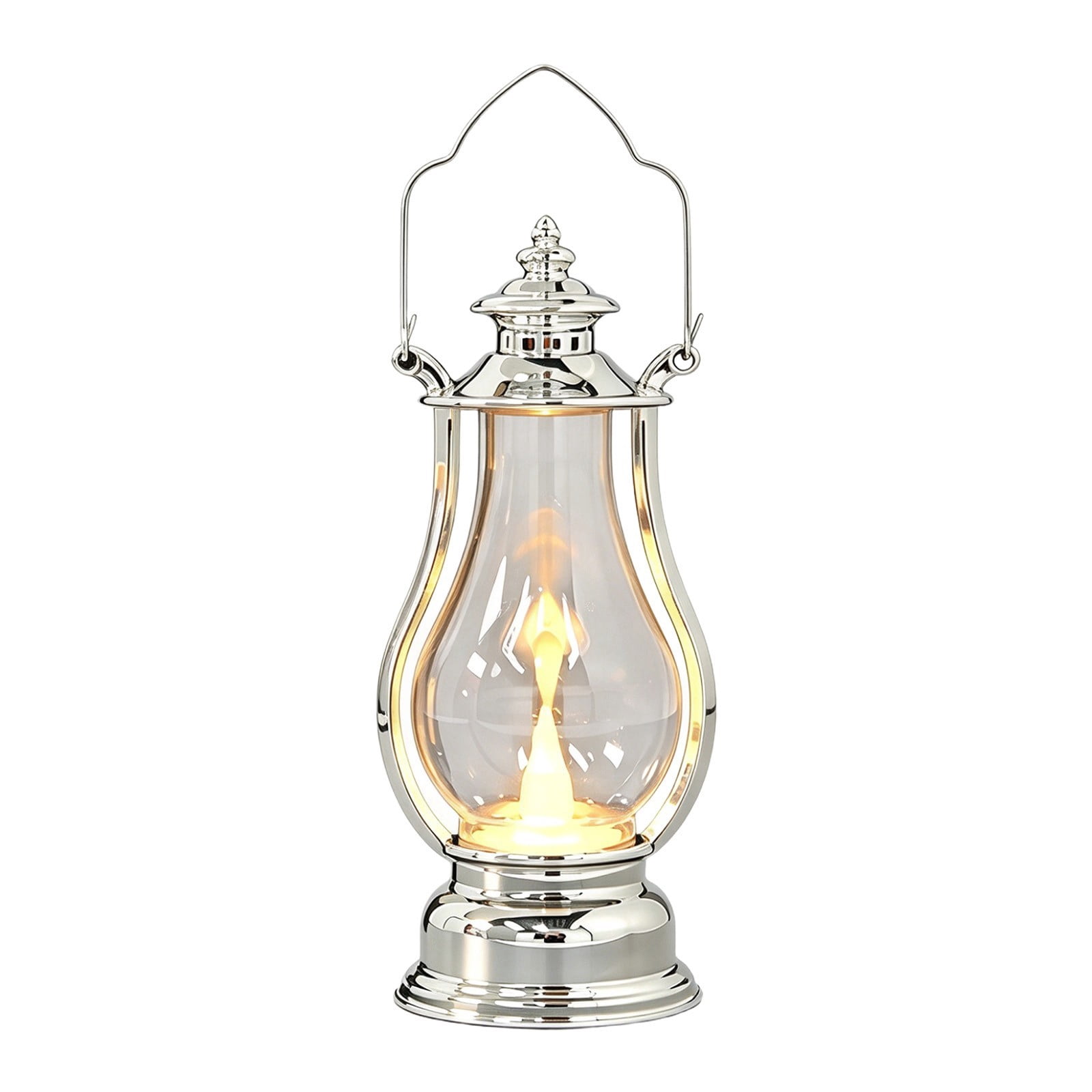 bldnkj Flameless Flickering LED Lantern, Vintage Kerosene-Lamp Style ...