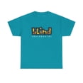 thumbnail image 1 of blind skateboards Vintage Logo v2 Yellow Rocco Retro Classic Skate TShirt Print - Tropical Blue / S, 1 of 5