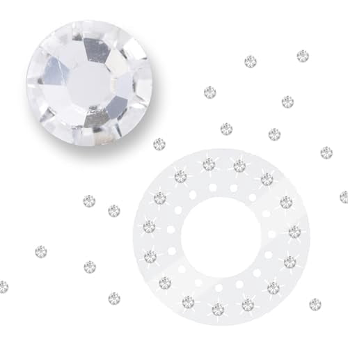 blinger® Crystal Women Refill Pack | 75 Hair Safe Glass Crystals for Everyday Glam | Crystal 5 mm | Gem Stamper Not Included