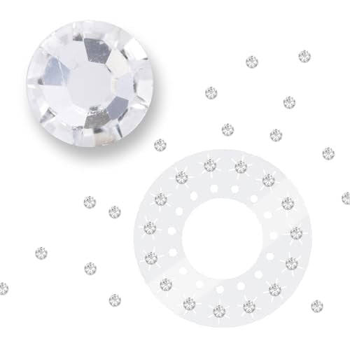 blinger® Crystal Women Refill Pack | 75 Hair Safe Glass Crystals for Everyday Glam | Crystal 5 mm | Gem Stamper Not Included