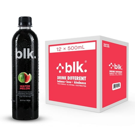 blk. Watermelon Fulvic Enriched Water 16.9oz / 500ml (12 Pack)