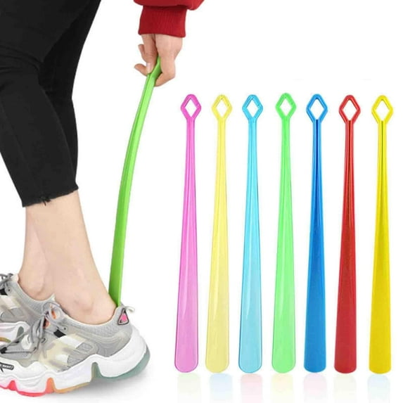 blocloalo Other Long Shoe Horn (18 Inch) Plastic Shoehorn For Men Women And Kids Extended Reach Assist Large Dressing Aid Sock Remover For Seniors Elderly Disabled