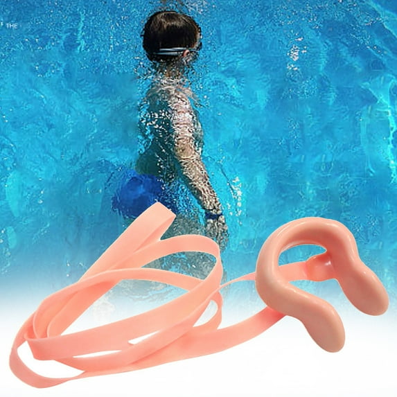 blocloalo Swimming Swimming Nose Clip With String Comfortable Latex Plugs For Kids And Adults