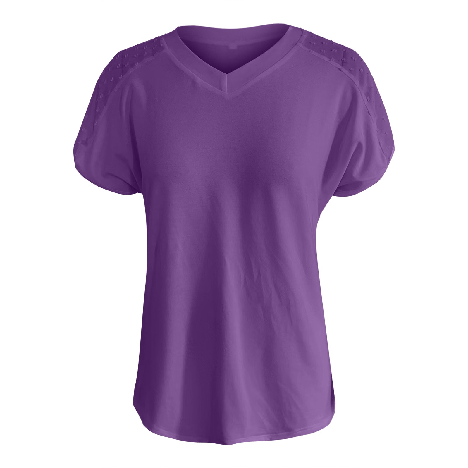 blocloalo V Neck T-Shirts for Women 2024 Summer Casual Short Sleeve ...