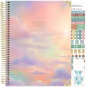bloom daily planners 2024-25 Hard Cover Planner, 8.5" x 11", Cotton Candy Clouds