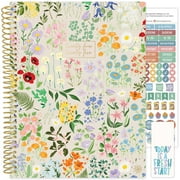 bloom daily planners 2024-25 Soft Cover Planner, 8.5" x 11", Garden Party, Beige