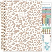 bloom daily planners 2024-25 Soft Cover Planner, 8.5" x 11", Tan Leopard