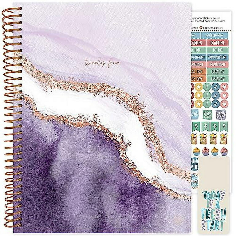 bloom daily planners 2024 (8.5 x 11) Calendar Year Day Planner (January  2024 - December 2024) - Weekly/Monthly Dated Agenda Organizer with Tabs -  Daydream Believer, Lavender 