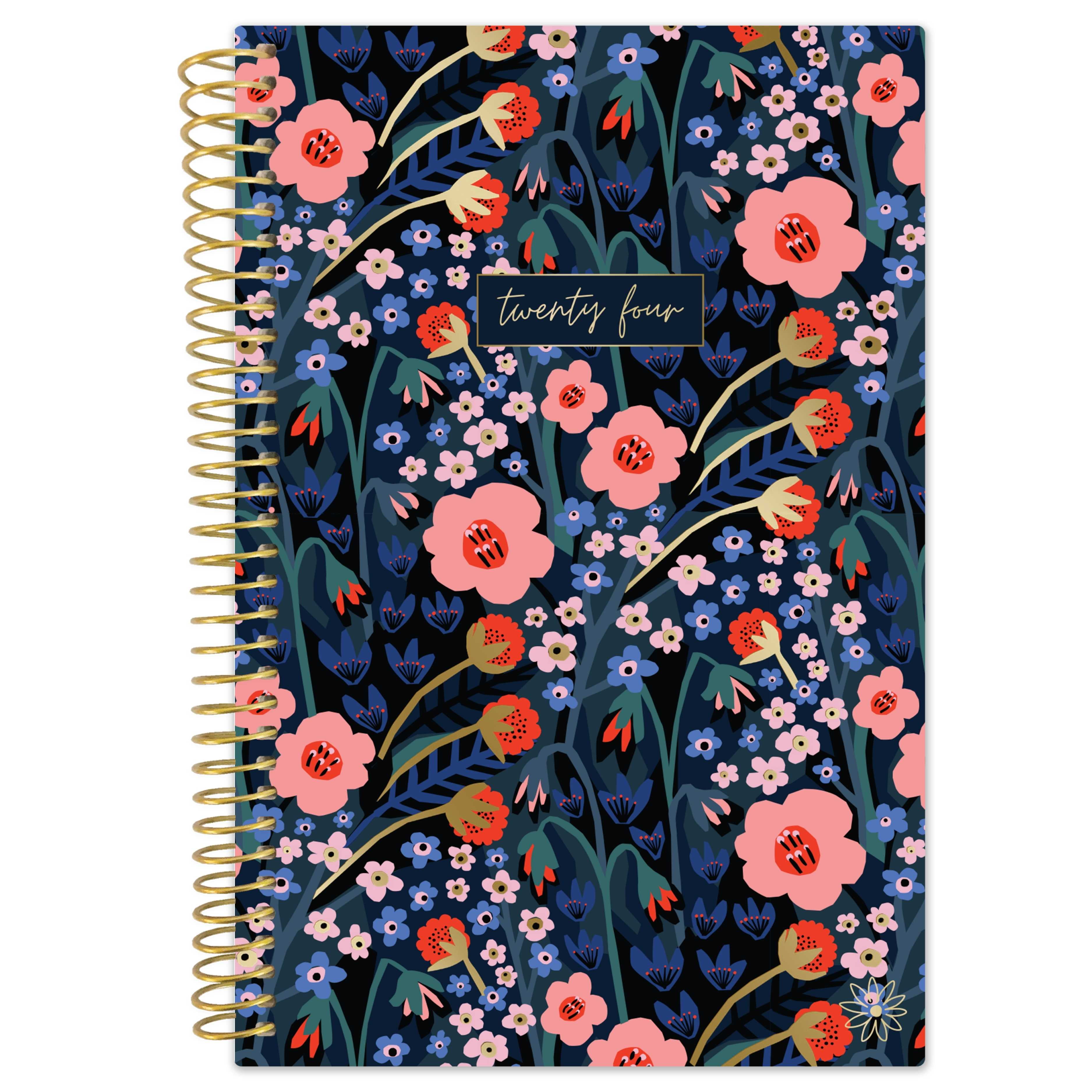 bloom daily planners 2024 Soft Cover Planner, 4" x 6", Poppy Meadow