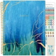 bloom daily planners 2024 Soft Cover Planner, 8.5" x 11", Blue Kintsugi
