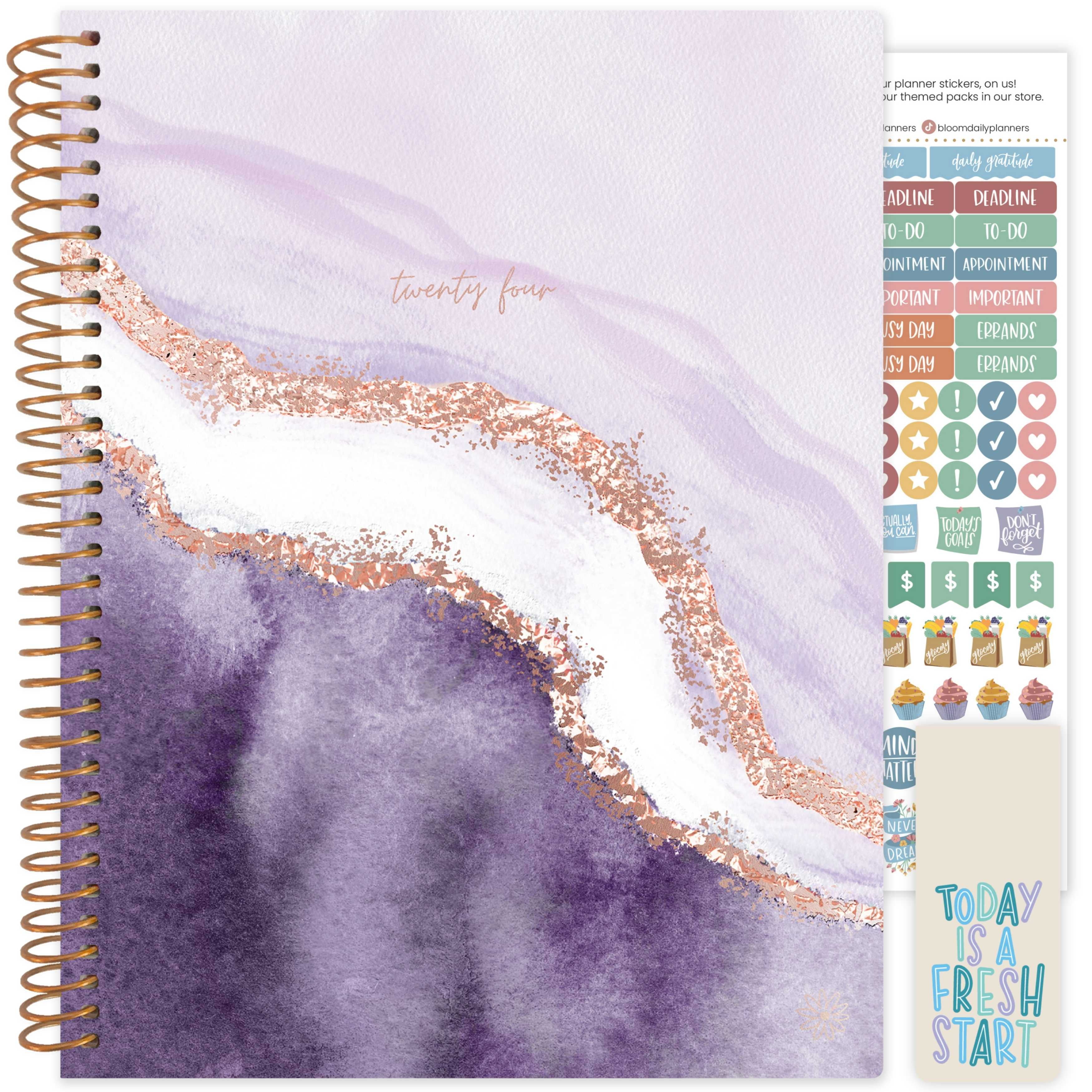 bloom daily planners 2024 Soft Cover Planner, 8.5" x 11", Daydream