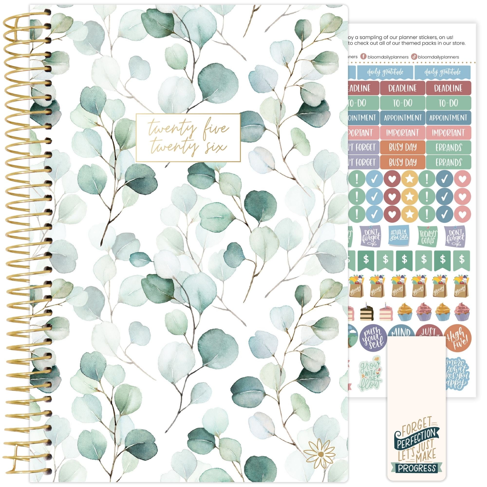 bloom daily planners 2025-26 Academic Planner, Soft Cover, 5.5" x 8.25 ...