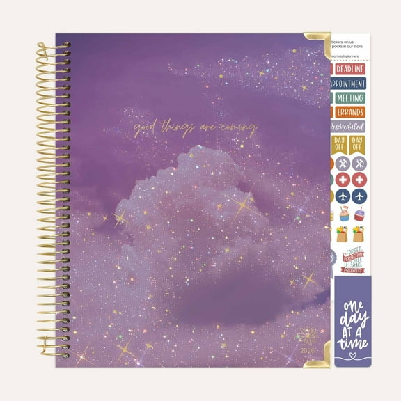 bloom daily planners 2026 Vision Planner, 7.5" x 9", Monthly & Weekly Agenda Organizer, Good Things Are Coming
