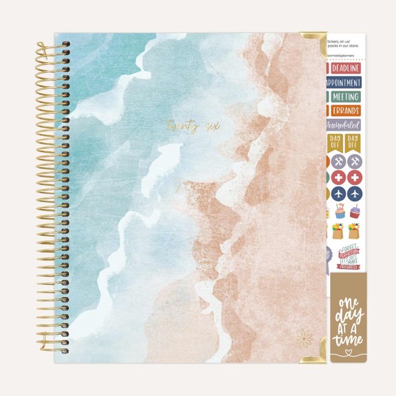 bloom daily planners 2026 Vision Planner, 7.5" x 9", Monthly & Weekly Agenda Organizer, Ocean Oasis
