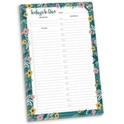 bloom daily planners Daily Timed To-Do Pad, Garden Blooms, 6" x 9"