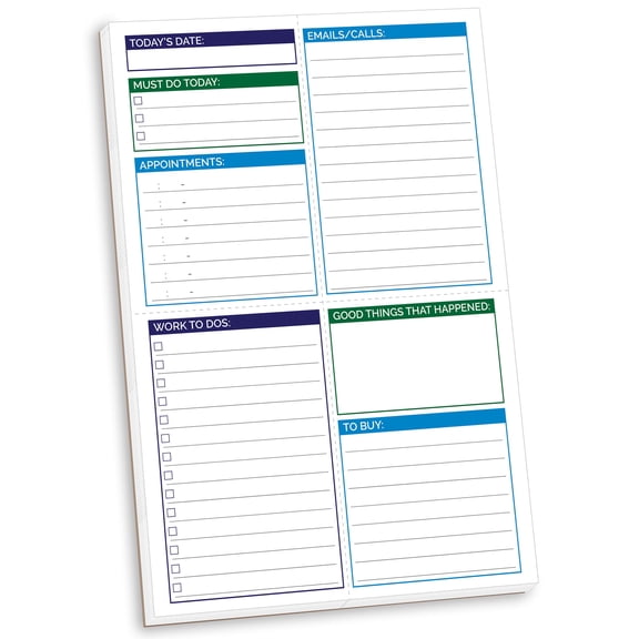 bloom daily planners Double Sided Pocket Pad, 6" x 9"