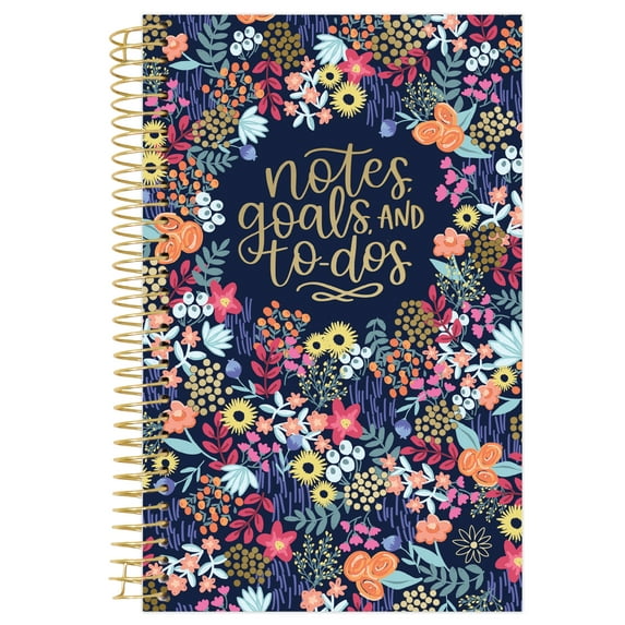 bloom daily planners Floral Dots Bound To-Do Book, 6" x 8.25"