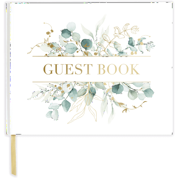 bloom daily planners Guest Book / Guest Planner, Boho Greenery
