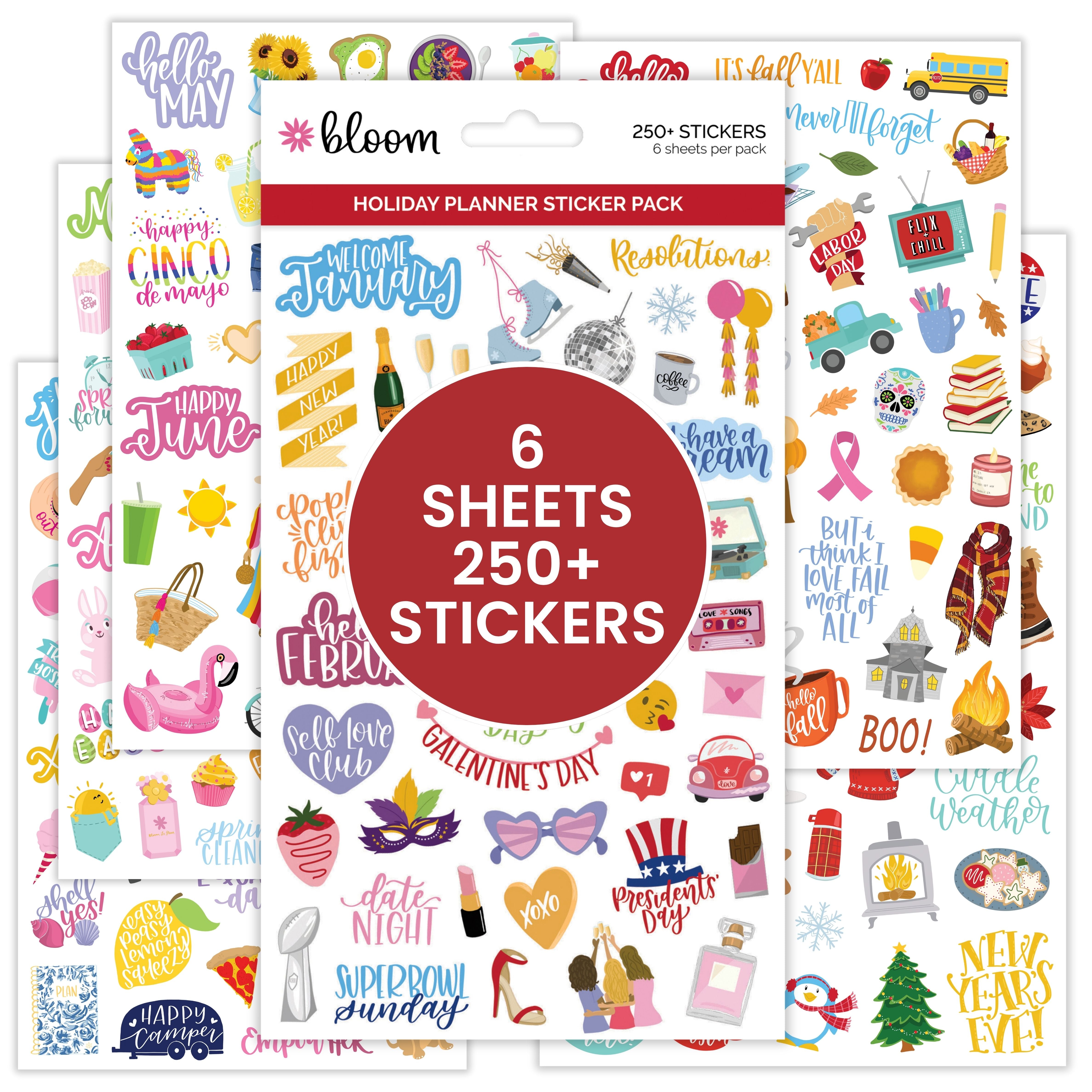 Planner Essentials Mini Stickers Seasons, 578 Stickers