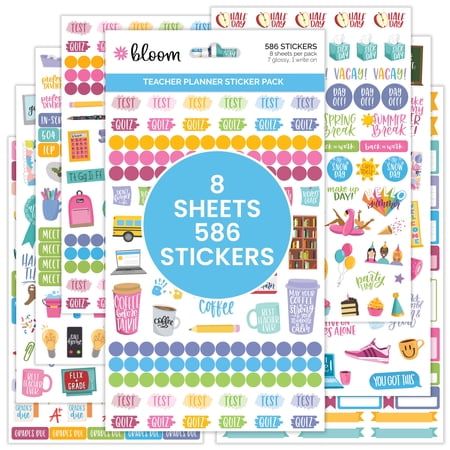 bloom daily planners Planner Sticker Pack, Teacher