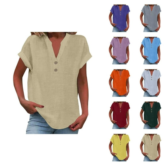blouse for women floral blouses for women UV protection blouses women Women's Summer Tank Loose Fit Pleated V Neck Sleeveless Top Curved Hem Flowy