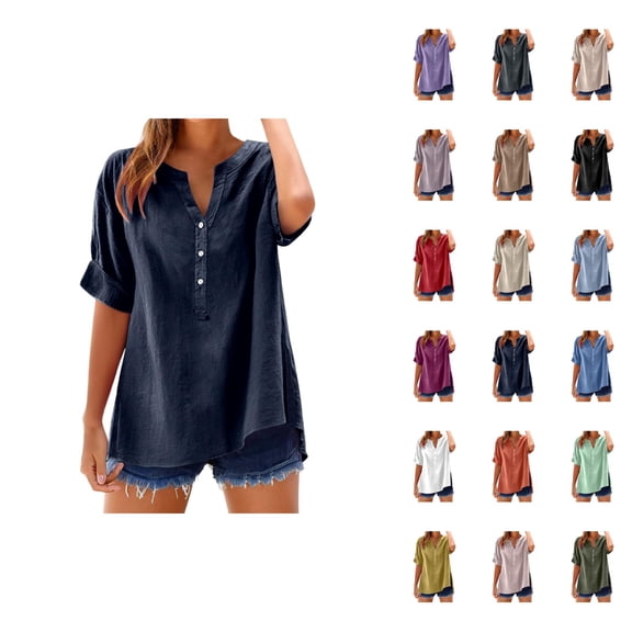 blouse for women floral blouses moisture wicking Womens Autumn And Winter Women's Collar Cotton Solid Color Lace Hollow Long Sleeve Shirt