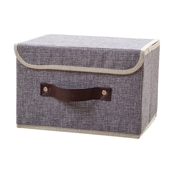 blue Foldable Fabric Storage Box With Lid Drawer Organizer For Clothes Small Items Portable Non Woven Fabric Bin Blue Option B