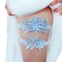blue Garters for Bride Wedding Garter Lace Bridal Garter Party Leg Thigh Garters for Women