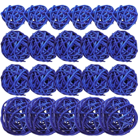 blue bathroom decor 30pcs Decorative Balls Centerpiece Bowls Filler Home Wedding Christmas Decor(1.97X1.97X1.97Inch)