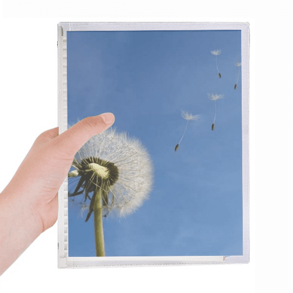 blue beautiful white dandelion notebook loose diary refillable journal statiry