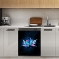 thumbnail image 1 of blue butterfly flowers Dishwasher Magnet Cover Decorative Sticker for Home Cabinet Kitchen 23" x26", 1 of 5