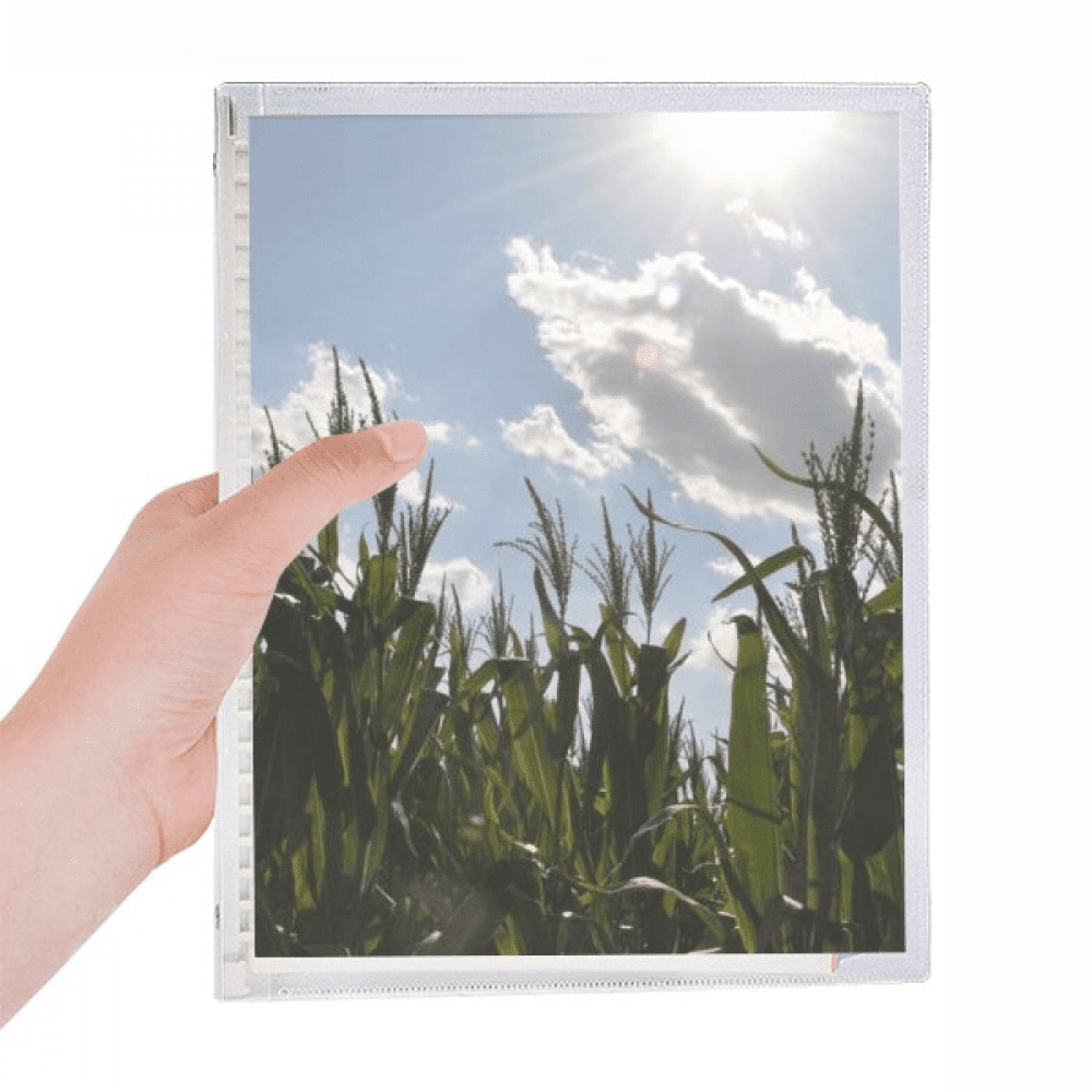 blue clouds white notebook loose diary refillable journal statiry