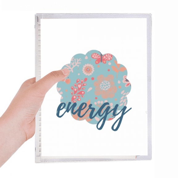 blue flower paint notebook loose diary refillable journal statiry