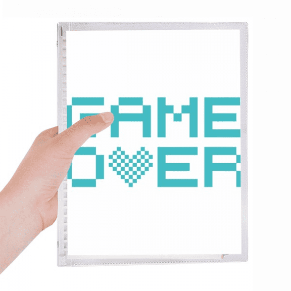 blue game over notebook loose diary refillable journal statiry