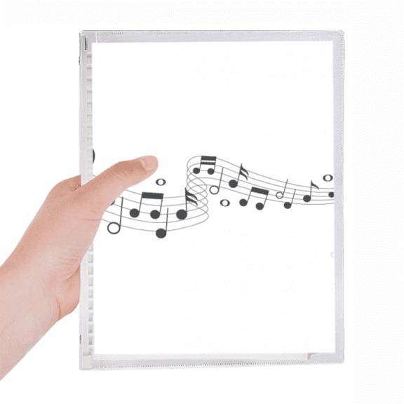 blue jumpg music 5-le staff notebook loose diary refillable journal statiry