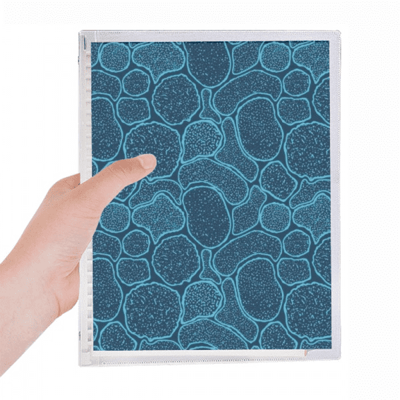 blue microscope cells structure illustration notebook loose diary refillable journal statiry