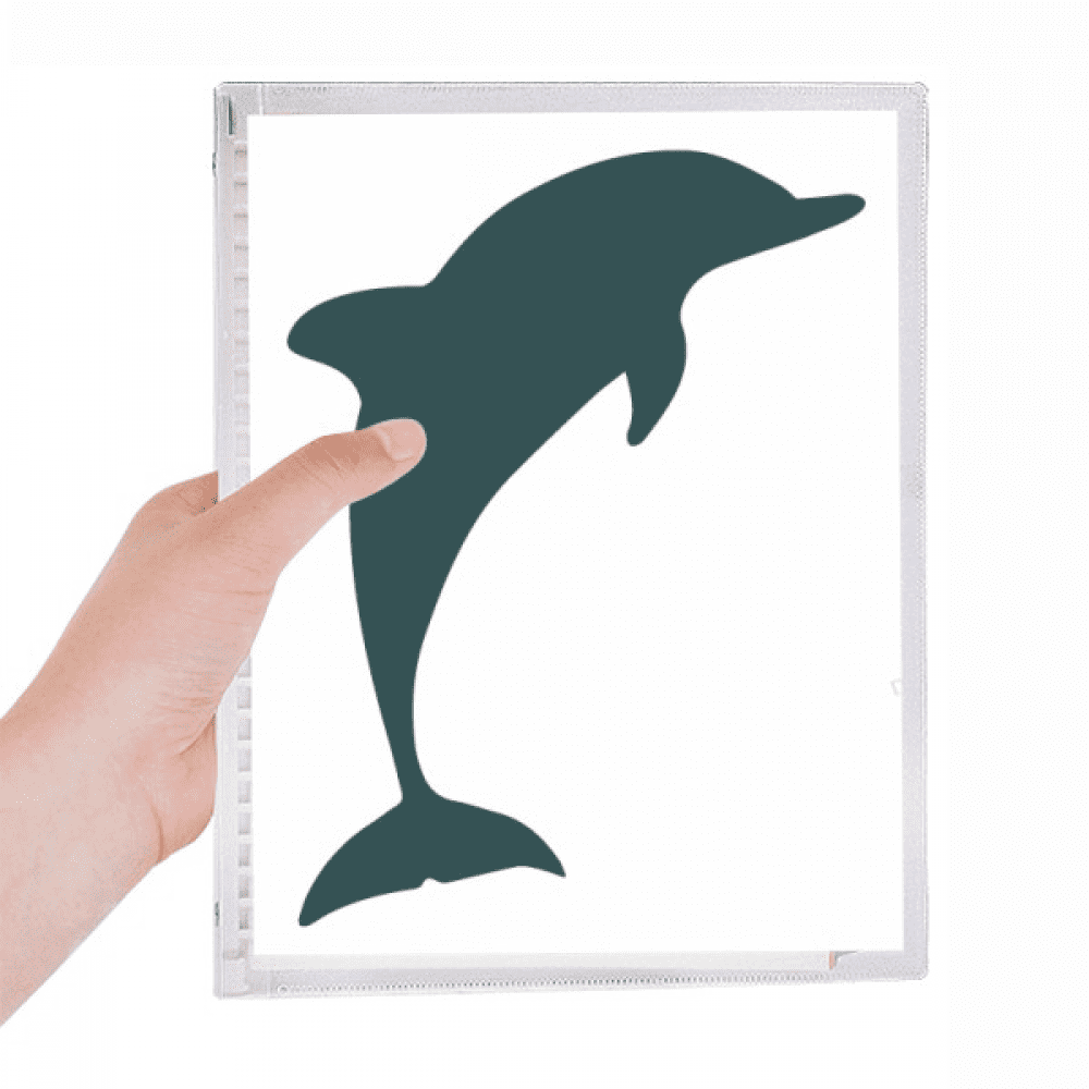 blue ocean docile friendly dolphin notebook loose diary refillable journal statiry