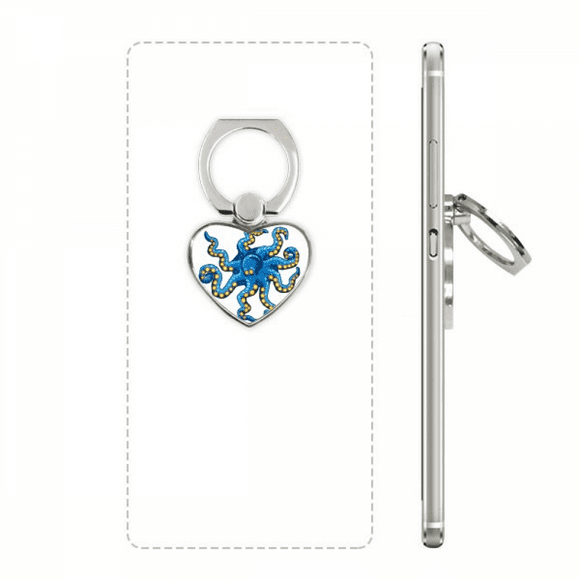 blue octopus marine life cartoon pattern ph  stand holder kickstand universal support