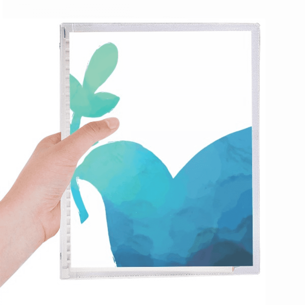 blue olive branch anti-war pattern notebook loose diary refillable journal statiry