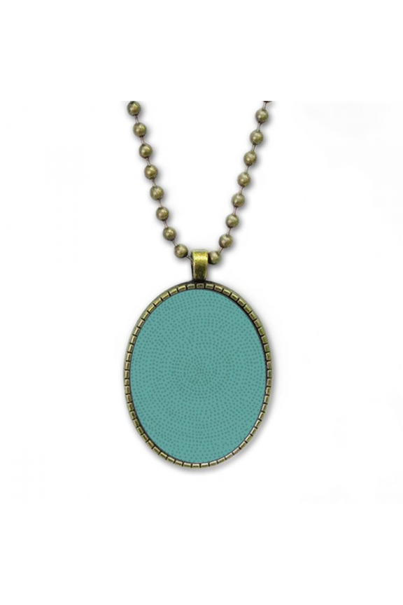 blue patterns dotted lines necklace vintage chain bead pendant jewelry collection