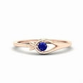 thumbnail image 1 of blue sapphire rings blue gemstone ring 10k gold plated ring anniversary ring gift for wife, 1 of 5