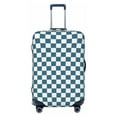 thumbnail image 1 of blue white checkered plaid Luggage Cover Anti Scratch, Elastic Suitcase Protector Suitcase Covers for Luggage Fits 18-32 Inch Luggage, 1 of 5