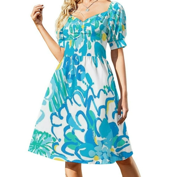 blue white combination Sleeveless Dress women dresses dress women clothing 2024 new arrivals