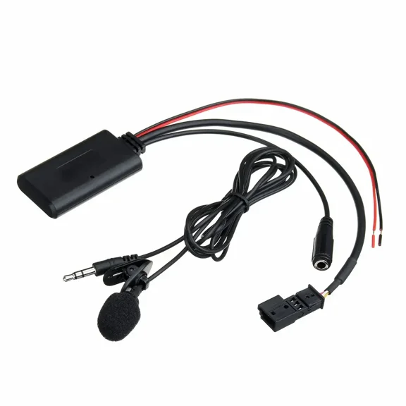 bluetooth Aux Receiver Cable Adapter with Mic for BMW E46 E39 E53 X5 2002-2006 for 16:9 Large Screen Audio Head Unit Interface
