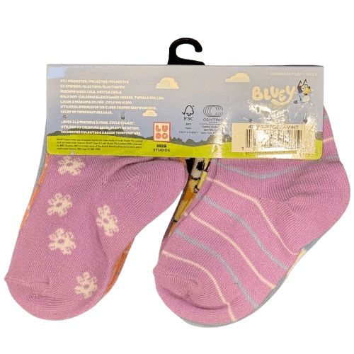 bluey quarter socks for kids   Shoe Size 4-7