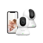 blurams Indoor Security Camera, 2K Home Security Monitor, Bedroom/Nanny Camera, Two-Way Audio, Sound/Person Detection, IR Night Vision, Cloud&Local Storage, Works with Google Assistant & Alexa, 2 Pcs