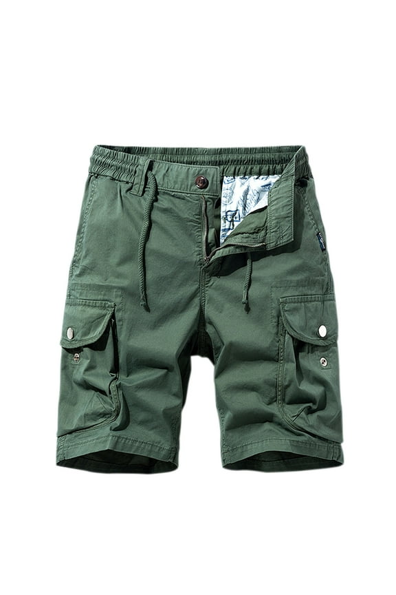 Cargo Shorts for Men Outdoor Mens Shorts with Multic-Pocke Button Jogger Biker Half Pants