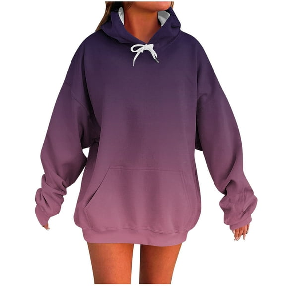 bnaln Oversized Hoodies for Women Casual Long Sleeve Pullover Lightweight Sweatshirts Tops Loose Drawstring Hooded Sweatshirt Plain Basic Soft Hoodie Y2K Tops Fall Winter Outfits