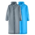 thumbnail image 1 of bnaln Rain Ponchos for Adults Reusable, 2 Pcs Raincoats Portable EVA Rain Coats Packable Rain Jackets with Hood and Drawstring Waterproof Rain Gear for Men and Women, 1 of 9
