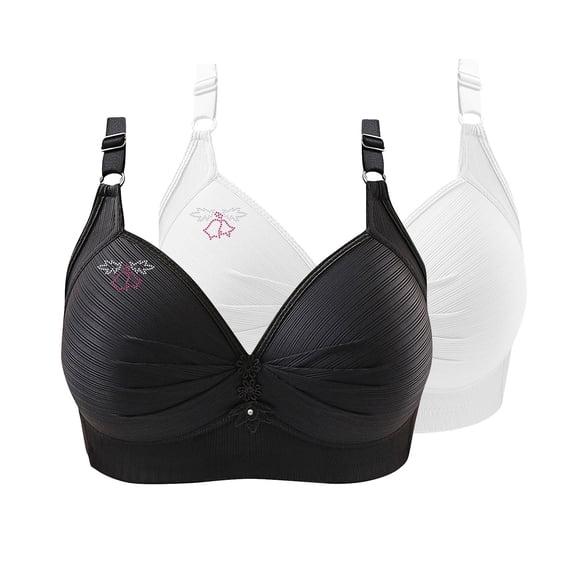 bnaln Sports Bras Women's Bras 1/2PC Plus Size Bralettes No Underwire Push Up Bra Breathable Wireless Bra Yoga Gym Workout Fitness Bras Full Coverage Everyday Bra Underwear